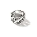 Curb Chain Band Ring, Sterling Silver, Wide - RM900806-John Hardy-Renee Taylor Gallery