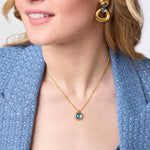 Rainbow Delicate Necklace-Iridescent Palmetto Green - N575GIJG00-Julie Vos-Renee Taylor Gallery