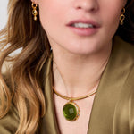 Rainbow Statement Necklace-Iridescent Palmetto Green - N576GIJG00-Julie Vos-Renee Taylor Gallery