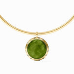 Rainbow Statement Necklace-Iridescent Palmetto Green - N576GIJG00-Julie Vos-Renee Taylor Gallery