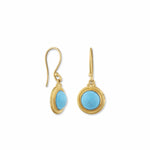 Sarah Clean Kingman Tq Earrings with Turquoise by Lika Behar