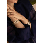 Stockholm Cross Cuff with Diamond by Lika Behar