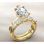 Custom Bridal Set – 3.10 ct Pear-Shaped Lab-Grown Diamond Center in 14K Yellow Gold - SODW0035847-04-Renee Taylor Gallery-Renee Taylor Gallery