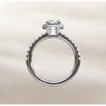 Custom Engagement Ring - 1.17 Lab Grown Diamond Center in 14K White Gold - SODW0044329-Renee Taylor Gallery-Renee Taylor Gallery