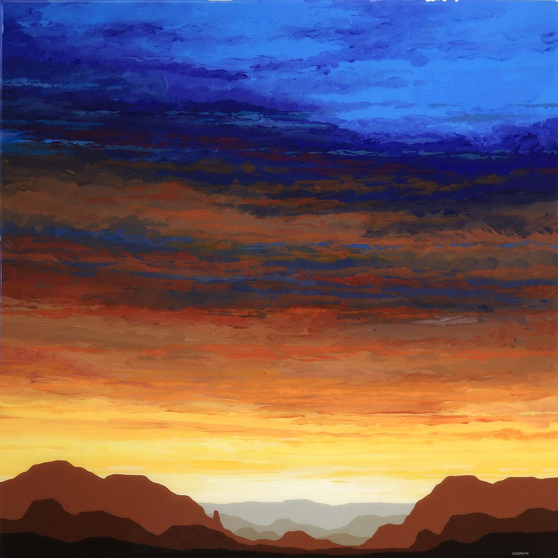 "Sedona Sunrise" 20x20-Robert Charon-Renee Taylor Gallery