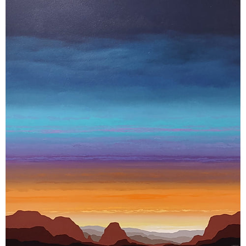 "Sedona Sunrise" 30x30-Robert Charon-Renee Taylor Gallery