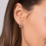 Selene - 14K White Yellow Gold Diamond Swirl Intricate Hoop Earrings - EG15535M45JJ-Gabriel & Co.-Renee Taylor Gallery