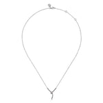 925 Sterling Silver Snake Bujukan Ruby Y Necklace - NK7916SVJRB-Gabriel & Co.-Renee Taylor Gallery
