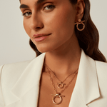 Omega Earrings - Gold Plated - E0047 ORO00-CXC-Renee Taylor Gallery