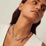 Windward Choker - Silver Plated - N0075 MET03-CXC-Renee Taylor Gallery
