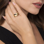 Soraya - 14K Yellow Plain Gold Cigar Band - LR52935Y4JJJ-Gabriel & Co.-Renee Taylor Gallery
