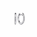 925 Sterling Silver Diamond Hughie Earrings - EG14665SV5JJ-Gabriel & Co.-Renee Taylor Gallery