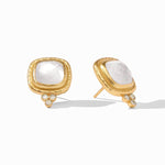 Tudor Stud Earrings - Iridescent Clear Crystal-Julie Vos-Renee Taylor Gallery