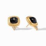 Tudor Stud Earrings - Obsidian Black-Julie Vos-Renee Taylor Gallery