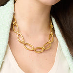 Wave Link Necklace-Gold - N537G00-Julie Vos-Renee Taylor Gallery