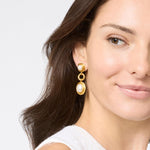 Wave Tier Earrings-Turquoise Blue - ER989GTQ00-Julie Vos-Renee Taylor Gallery