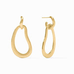 Wave Doorknocker Earrings-Gold - ER987G00-Julie Vos-Renee Taylor Gallery