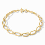 Wave Link Necklace-Gold - N537G00-Julie Vos-Renee Taylor Gallery