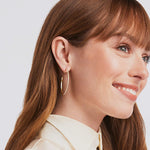 Windsor Hoop Earrings - Cubic Zirconia-Julie Vos-Renee Taylor Gallery