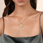 14K Yellow Gold Diamond Bujukan Sagittarius Medallion Pendant - PT7575Y45JJ-Gabriel & Co.-Renee Taylor Gallery