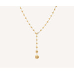 18K Yellow Gold Lariat Necklace With Diamond Pavé Clasp - CB2346 B Y 02-Marco Bicego-Renee Taylor Gallery