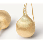 18K Yellow Gold Medium Drop Earrings With Diamonds - OB1632-A B Y 02-Marco Bicego-Renee Taylor Gallery