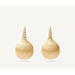 18K Yellow Gold Medium Drop Earrings With Diamonds - OB1632-A B Y 02-Marco Bicego-Renee Taylor Gallery