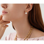 18K Yellow Gold Small Pearl Drop Earrings - OB1011 PL01 Y 02-Marco Bicego-Renee Taylor Gallery
