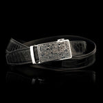 Buckle 4 Bifrost/Black Alligator Belt Buckle - BKL4 - BLK-William Henry-Renee Taylor Gallery