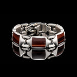 Men's Red Tiger Eye Retro Bracelet - BR13 RTE-William Henry-Renee Taylor Gallery