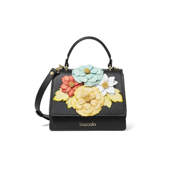 Braccialini Penelope Flowers Leather Handbag - B16724 - Braccialini