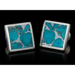 Men's Turquoise Duo Cufflinks - CL TQ-William Henry-Renee Taylor Gallery