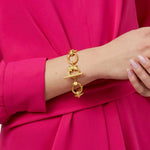 Alligator Link Bracelet-Gold - BL193G00-Julie Vos-Renee Taylor Gallery