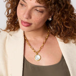 Solara Statement Necklace-Iridescent Tanzanite Blue - N586GITB00-Julie Vos-Renee Taylor Gallery