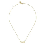 14K Yellow Gold MAMA Script Necklace - NK7109Y4JJJ-Gabriel & Co.-Renee Taylor Gallery