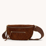 CHARLES CROSSBODY MED - Chocolate Diamond Suede/Antique Gold-Hammitt-Renee Taylor Gallery