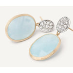 18K Yellow & White Gold Aquamarine Diamond Drop Earrings - OB1799-B AQ01 YW Q6-Marco Bicego-Renee Taylor Gallery