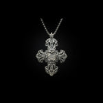 Men's Red Dinosaur Bone & Meteorite Necklace - P10 DB RB MET