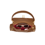 BEVERLY MED - Mahogany Pebble/Brushed Gold/Red Zip-Hammitt-Renee Taylor Gallery