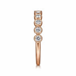 14K Rose Gold Diamond Stackable Ring - LR51932K45JJ-Gabriel & Co.-Renee Taylor Gallery