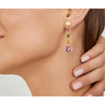 18K Jaipur Gemstone Drop Earrings - OB901 MIX01 Y 02-Marco Bicego-Renee Taylor Gallery