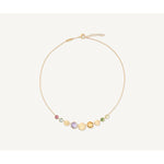 18K Jaipur Gemstone "Halfsie" Necklace - CB2241 MIX01 Y 02-Marco Bicego-Renee Taylor Gallery