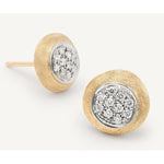 18K Delicati Diamond Pave Stud Earrings - OB1377 B YW Q6-Marco Bicego-Renee Taylor Gallery