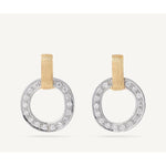 18K Jaipur Gold & Diamond Flat-Link Earrings - OB1757 B1 YW Q6-Marco Bicego-Renee Taylor Gallery