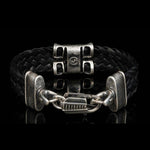 Men's Rhomb Black Bracelet - LB9 S BLK-William Henry-Renee Taylor Gallery