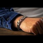 Men's DeVille Fordite Bracelet - LC193 AFD BLK-William Henry-Renee Taylor Gallery