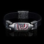 Men's DeVille Fordite Bracelet - LC193 AFD BLK-William Henry-Renee Taylor Gallery
