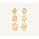 18K Lunaria Small Triple Drop Earrings - OB1349 Y 02-Marco Bicego-Renee Taylor Gallery