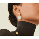 18K Lunaria Mother of Pearl Earrings - OB1403 MPW Y 02-Marco Bicego-Renee Taylor Gallery