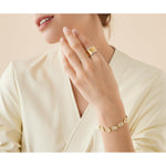 18K Lunaria Diamond Ring - AB550 B YW Q6-Marco Bicego-Renee Taylor Gallery